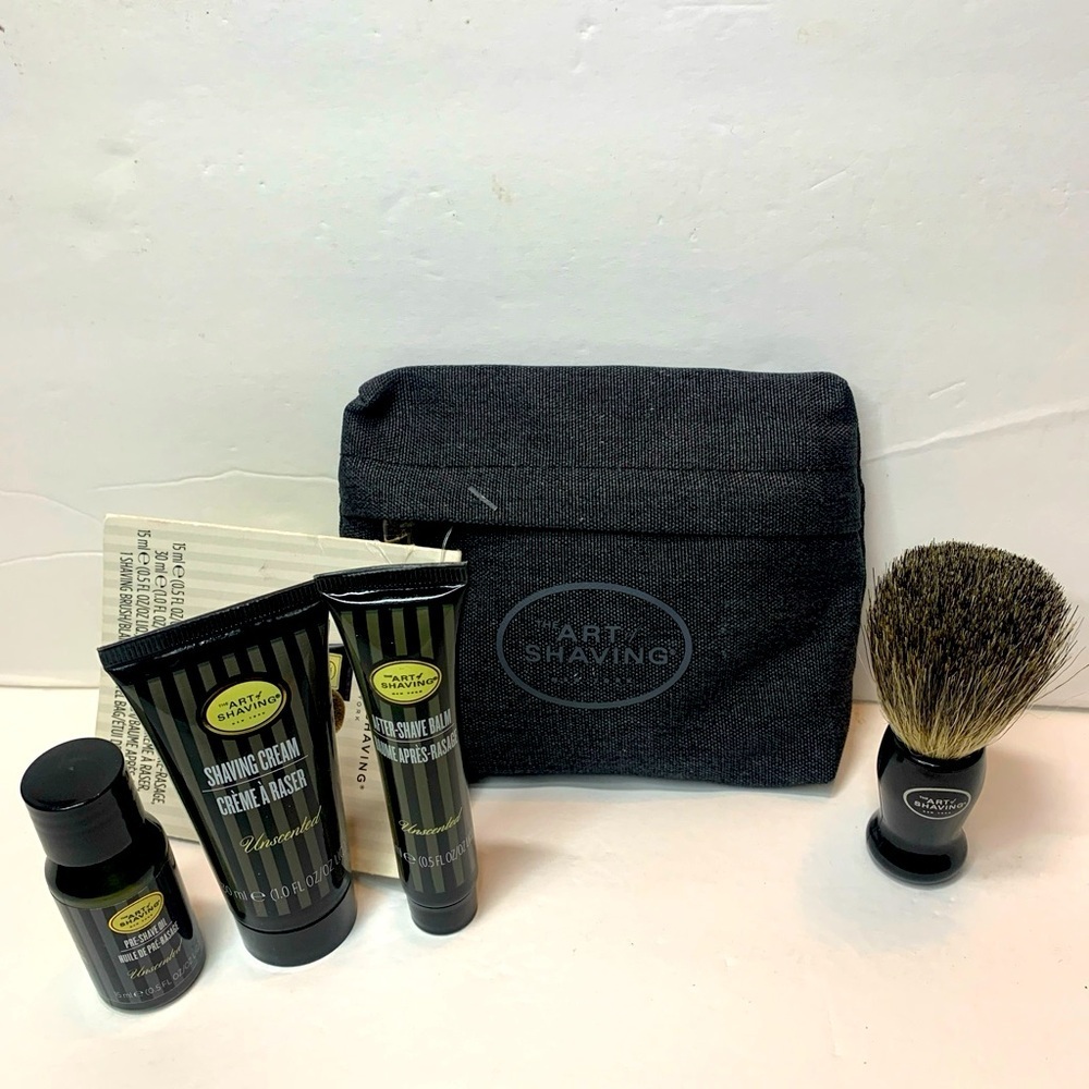 The Art of Shaving Kit 4-Piece Travel Set Unscented New